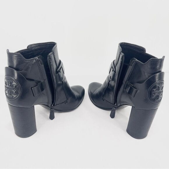 Black Leather Ankle Boots - Picture 15 of 16